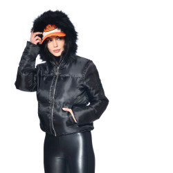 Doudoune femme courte à capuche Bonny