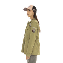 Veste militaire femme avec patchs Lips