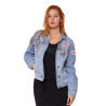 Veste Jeans femme Sally Used Bleu