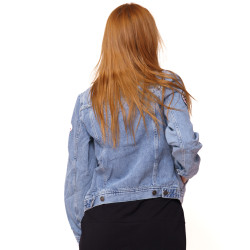 Veste Jeans femme Sally Used Bleu