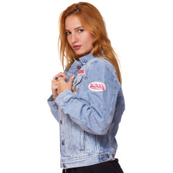 Veste Jeans femme Sally Used Bleu
