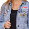 Veste Jeans femme Sally Used Bleu