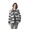 Veste femme à carreaux avec patch Squares Veste femme à carreaux avec patch Squares