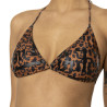 Maillot de bain femme 2 pièces triangle Leopard