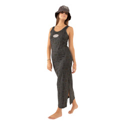 Robe longue femme effet usé en coton Juice