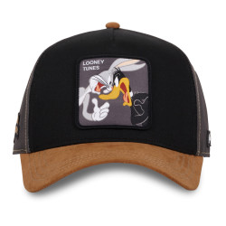 Casquette homme trucker mix de matière Looney Tunes Bugs and Daffy