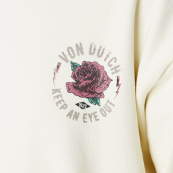 Robe sweat femme avec print et zip sur le côté  Gun