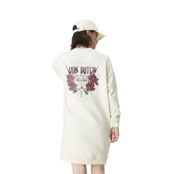 Robe sweat femme avec print et zip sur le côté  Gun
