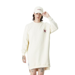 Robe sweat femme avec print et zip sur le côté  Gun