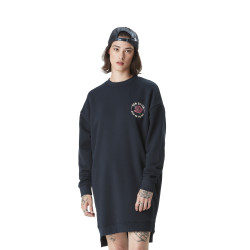 Robe sweat femme avec print et zip sur le côté  Gun