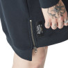 Robe sweat femme avec print et zip sur le côté  Gun Robe sweat femme avec print et zip sur le côté  Gun