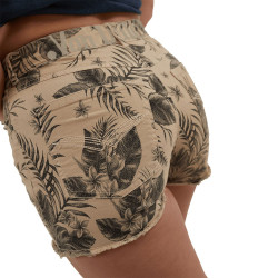 Short en toile femme en coton Spicy