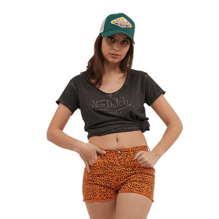 Short en toile femme en coton Spicy