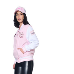 Veste femme oversize avec badges brode Bimbo