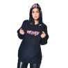 Sweat femme oversize avec capuche Clips