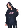 Sweat femme oversize avec capuche Clips