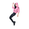 Sweat femme court à capuche print Tik