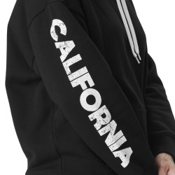 Sweat femme oversize à capuche et print sur la manche et capuche Cali