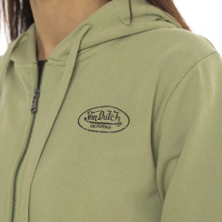 Sweat zippé à capuche femme avec print Desert