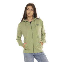 Sweat zippé à capuche femme avec print Desert