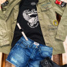 T-shirt femme col rond print devant Famous T-shirt femme col rond print devant Famous
