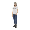 T-shirt femme moucheté col rond et motif perle T-shirt femme moucheté col rond et motif perle