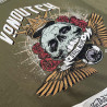 T-shirt femme col rond avec print en coton Roses