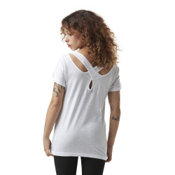 T-shirt femme jersey flamme croisé dans le dos avec print Savage