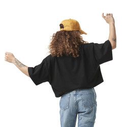 Crop top femme loose print devant en coton Will