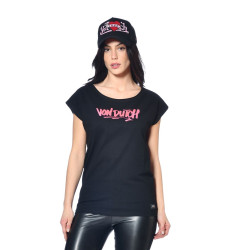 Tee shirt femme avec logo en coton
