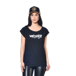Tee shirt femme avec logo en coton