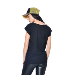 Tee shirt femme avec logo en coton