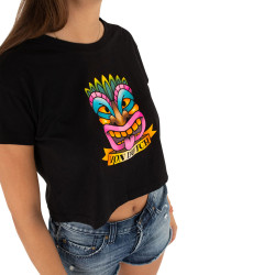 Crop top Tie and Dye femme en coton Tika