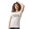 T-shirt femme en col v avec print devant Classic