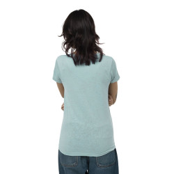 T-shirt en col V manches courtes femme Epee Coeur