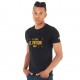 T-Shirt homme H'echbone El Patron Noir Strass Or