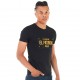 T-Shirt homme H'echbone El Patron Noir Strass Or