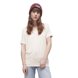 T-shirt femme col en V fluide avec strass Roon