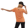 T-shirt femme col en V fluide avec strass Roon