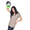 Tshirt en col V Logo Strass femme Roon Tshirt en col V Logo Strass femme Roon