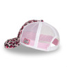 Casquette baseball avec filet enfant imitation fourrure Pink Savage