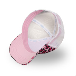 Casquette baseball avec filet enfant imitation fourrure Pink Savage