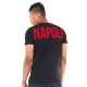 T-Shirt homme H'echbone Savastano Noir Strass Rouge