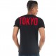 T-Shirt homme H'echbone Tokyo Noir Strass Rouge