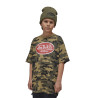 T-shirt enfant camo à col rond et manches courtes relax fit Relax