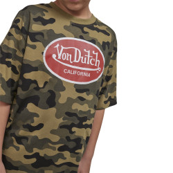 T-shirt enfant camo à col rond et manches courtes relax fit Relax