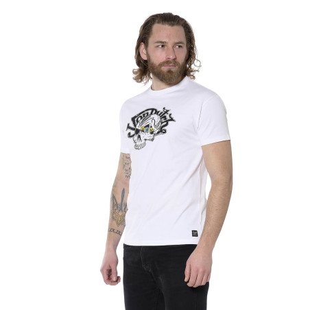 T-shirt homme col rond Kustom Art Skull