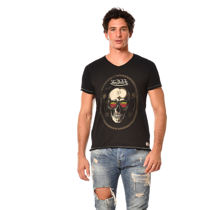 T-shirt homme coupe droite col V Sum