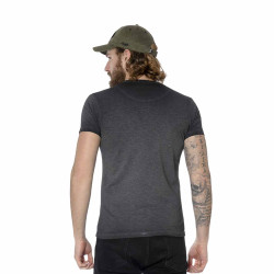 T-shirt homme col rond avec poche imprimée tête de mort Twain