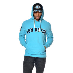 Sweat homme à capuche avec lettres en feutrine devant Storm